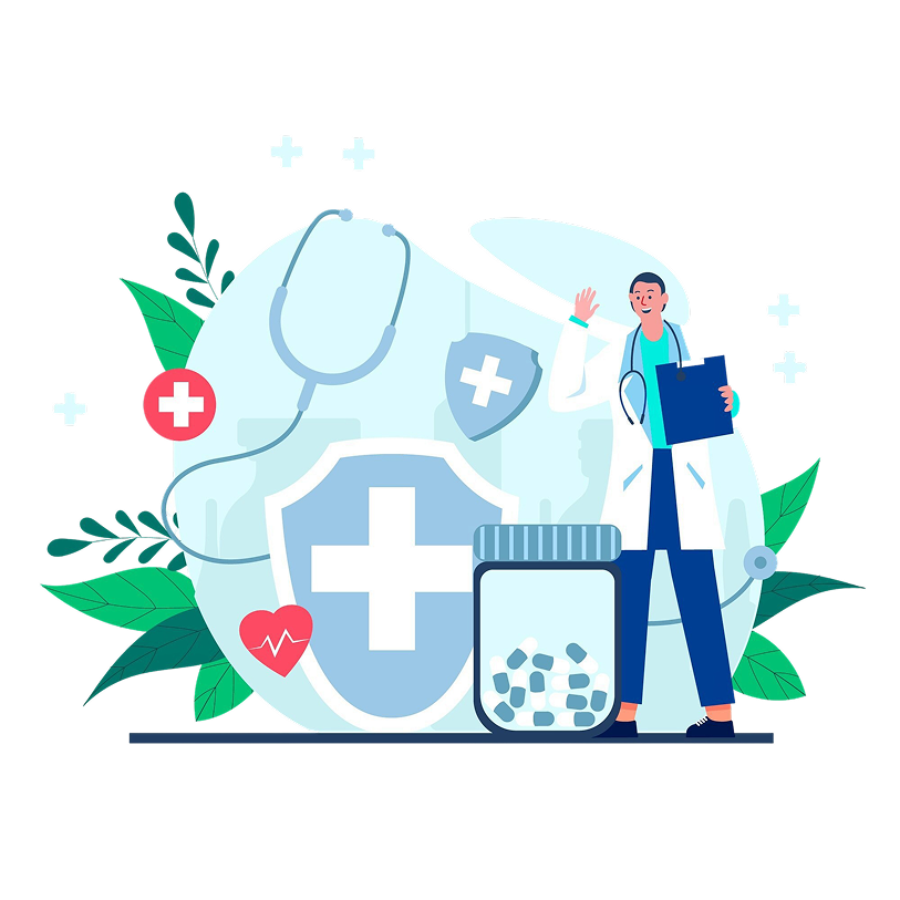 flat-national-doctor-s-day-illustration 1
